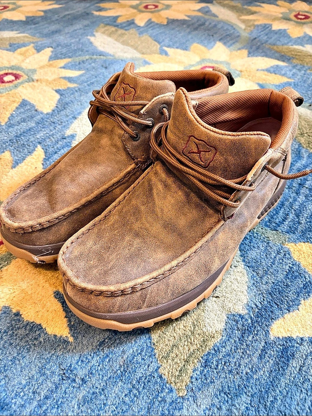 Twisted X Men's Chukka Driving Moc in Bomber Boots Brown US 11.5 D